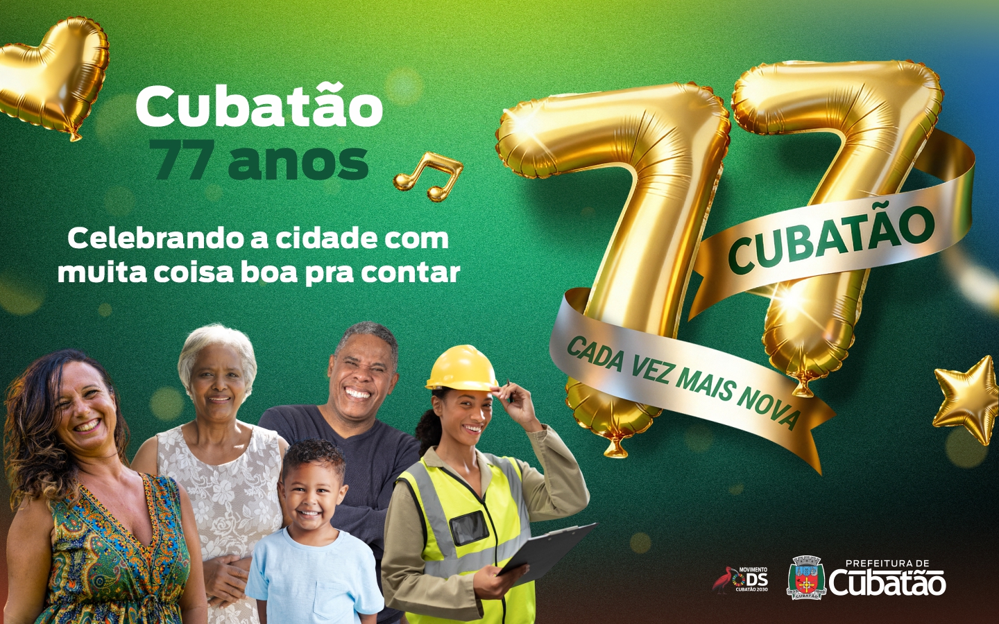 Banner Cubatão 77 Anos